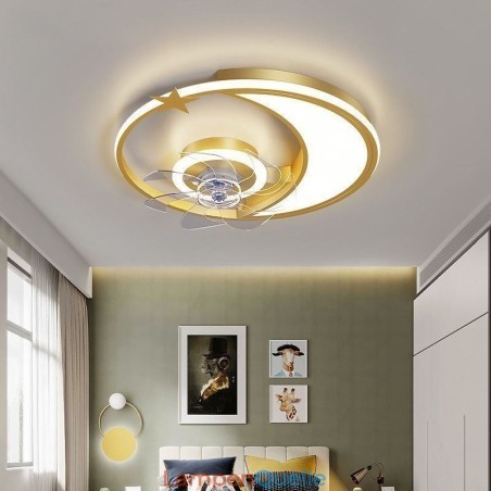 Mond Deckenventilator Licht Kreativität Deckenlampe Mond Deckenventilator Licht Kreativität Deckenlampe
