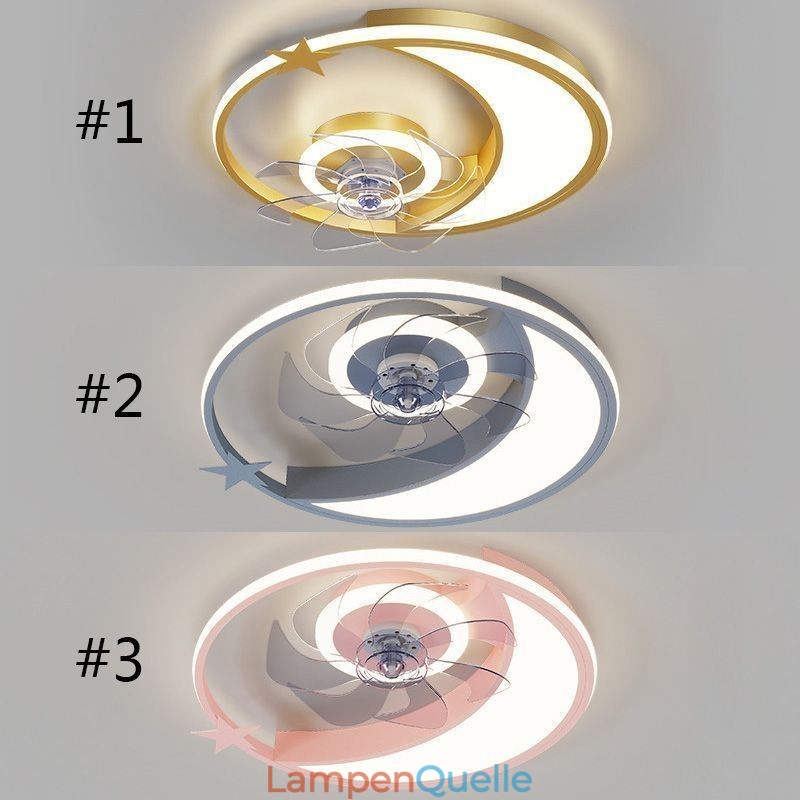 Mond Deckenventilator Licht Kreativität Deckenlampe