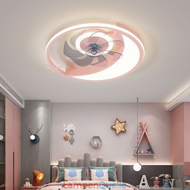 Mond Deckenventilator Licht Kreativität Deckenlampe