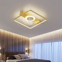 Moderner Deckenventilator mit Lichtern Fernbedienung Ventilador Lampe