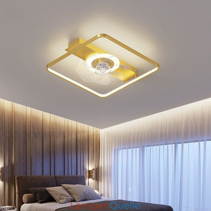 Moderner Deckenventilator mit Lichtern Fernbedienung Ventilador Lampe