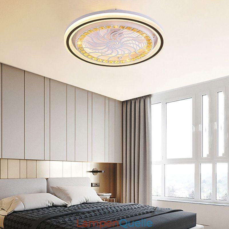 Intelligenter Deckenventilator mit stufenloser Dimmdekoration