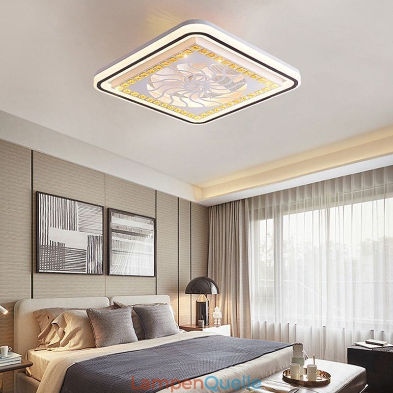 Intelligenter Deckenventilator mit stufenloser Dimmdekoration