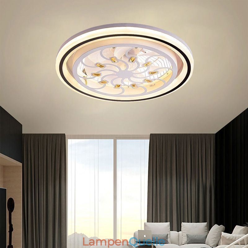 Intelligenter Deckenventilator mit stufenloser Dimmdekoration