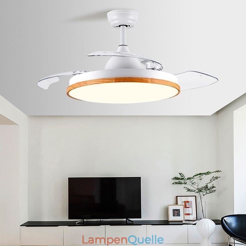 Moderne Inverter Deckenventilator Licht Fernbedienung Deckenleuchte Tricolor Dimmen