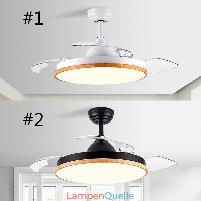 Moderne Inverter Deckenventilator Licht Fernbedienung Deckenleuchte Tricolor Dimmen