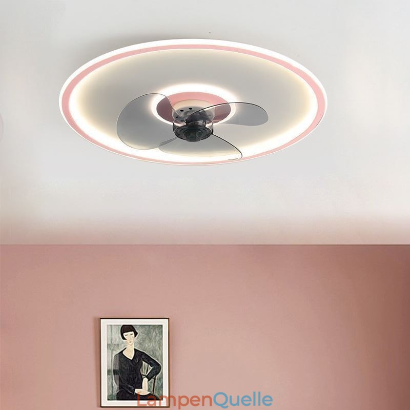Macaron Deckenventilator Licht Fernbedienung Dekor Ventilateur