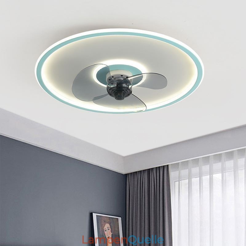 Macaron Deckenventilator Licht Fernbedienung Dekor Ventilateur