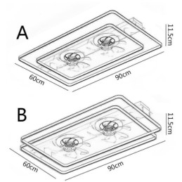Moderner Deckenventilator mit Beleuchtung und Fernbedienung