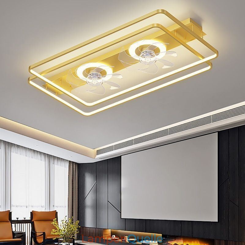 Moderner Deckenventilator mit Beleuchtung und Fernbedienung