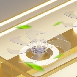 Moderner Deckenventilator mit Beleuchtung und Fernbedienung