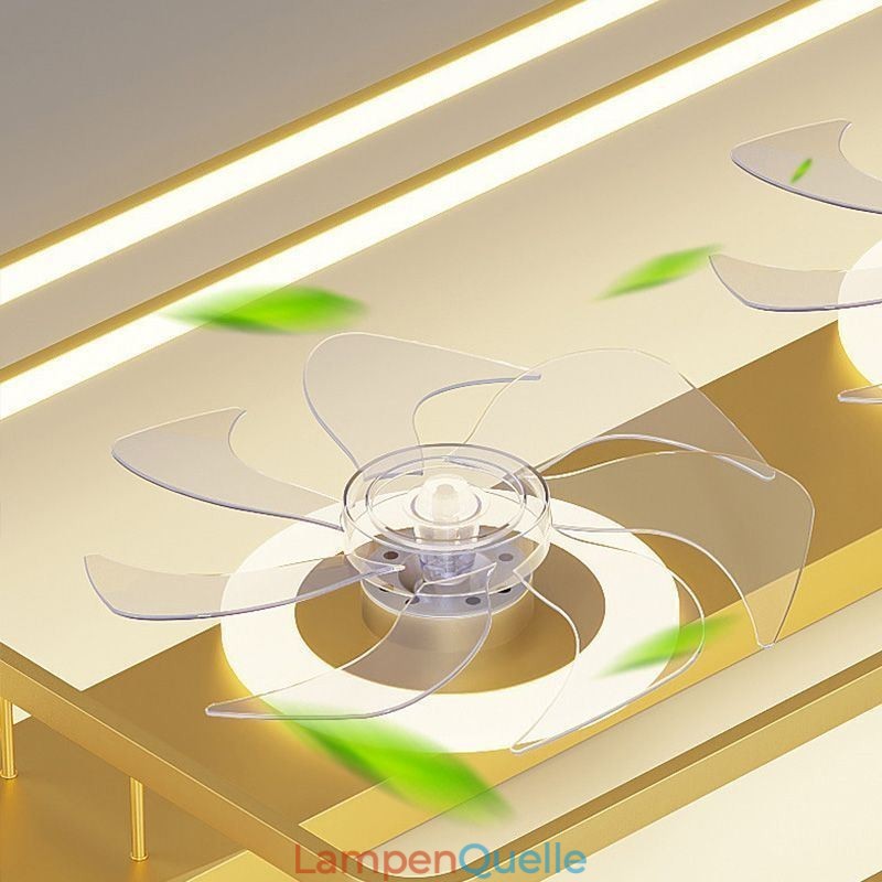 Moderner Deckenventilator mit Beleuchtung und Fernbedienung