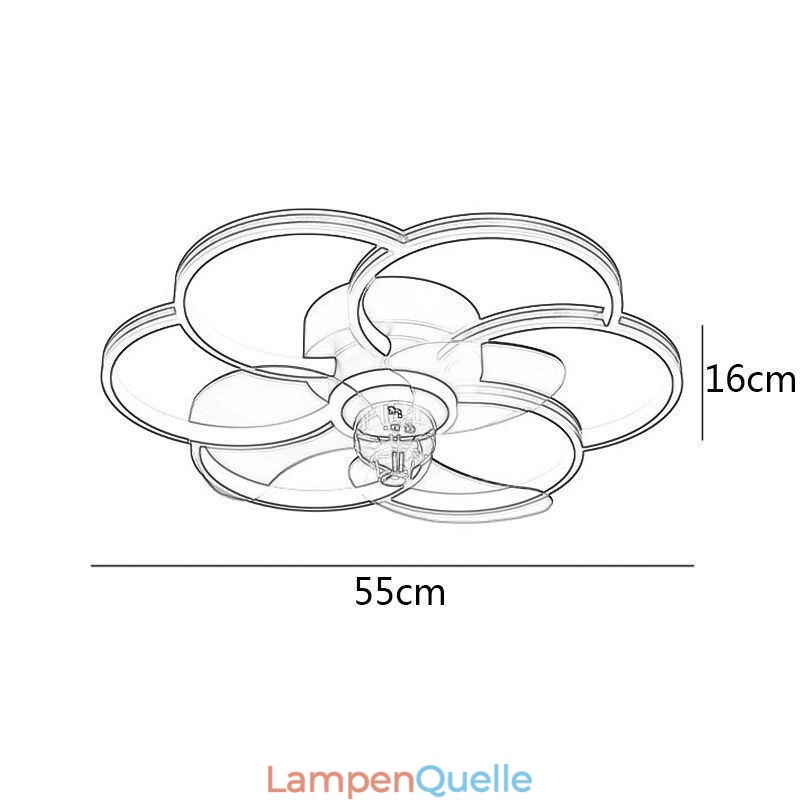 Deckenventilatoren mit Lichtern Kronleuchter Ventilateur
