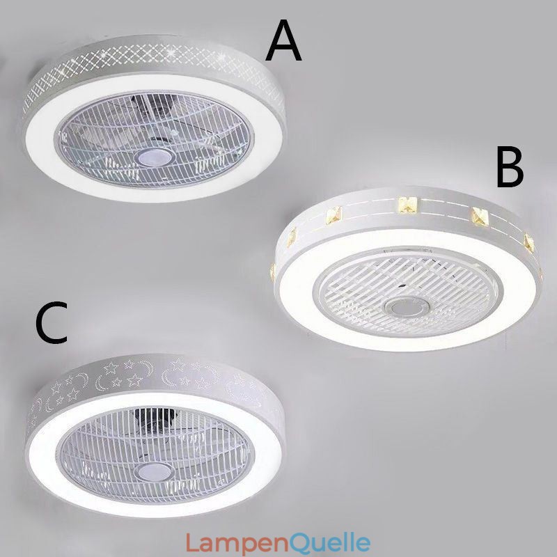 Ultradünnes Deckenventilatorlicht Unsichtbarer Deckenventilator mit Licht
