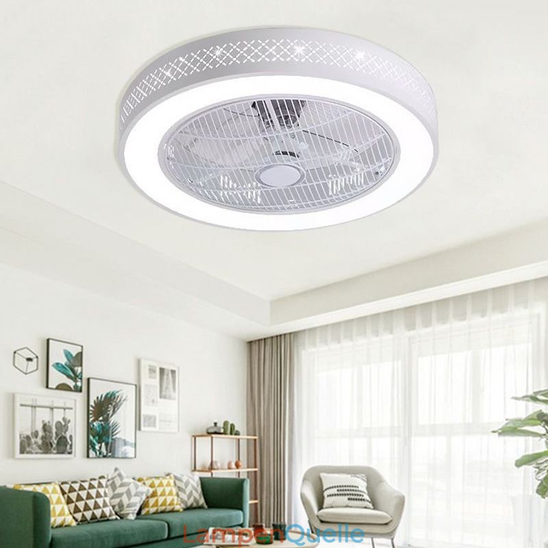 Ultradünnes Deckenventilatorlicht Unsichtbarer Deckenventilator mit Licht