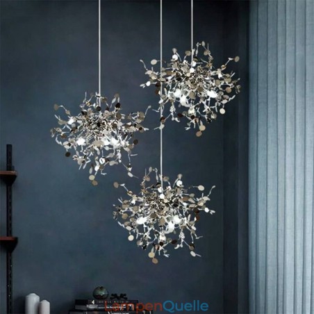 Pailletten Kronleuchter Edelstahl Anhänger Beleuchtung Esszimmer Pailletten Kronleuchter Edelstahl Anhänger Beleuchtung Esszimmer