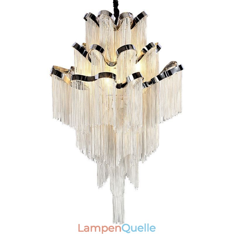 Moderne, elegante Pendelleuchte mit Quaste