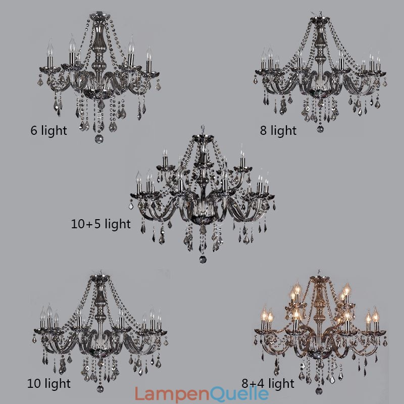 Eleganter Kristall-Kronleuchter im europäischen Stil, Glas-Pendelleuchte