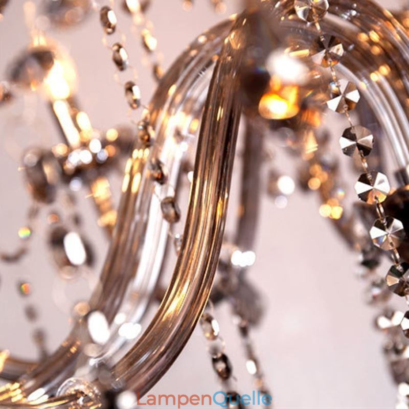 Eleganter Kristall-Kronleuchter im europäischen Stil, Glas-Pendelleuchte
