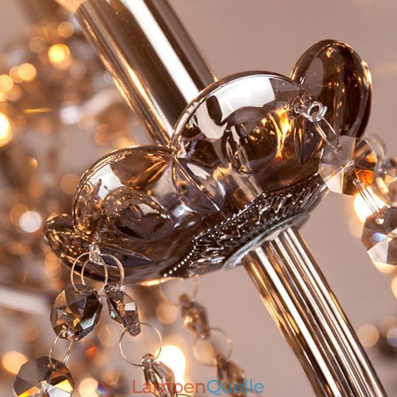Eleganter Kristall-Kronleuchter im europäischen Stil, Glas-Pendelleuchte