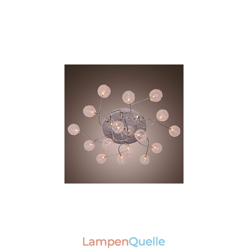 G4 Deckenleuchte aus Eisen mit Aluminiumschirmen