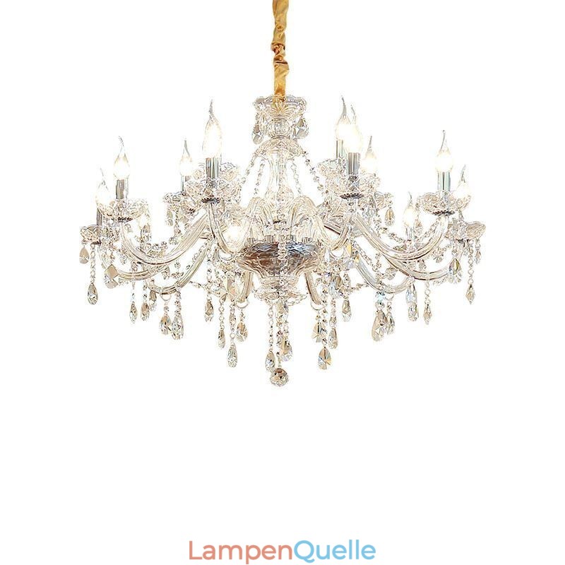 Moderner Kristall-Kronleuchter, europäische transparente Pendelleuchte