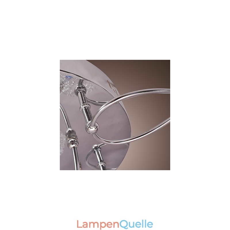 G4 Deckenleuchte aus Eisen mit Aluminiumschirmen