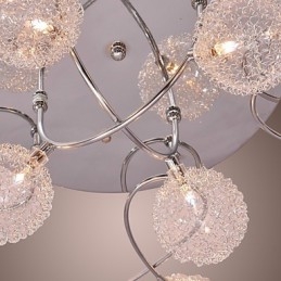 G4 Deckenleuchte aus Eisen mit Aluminiumschirmen