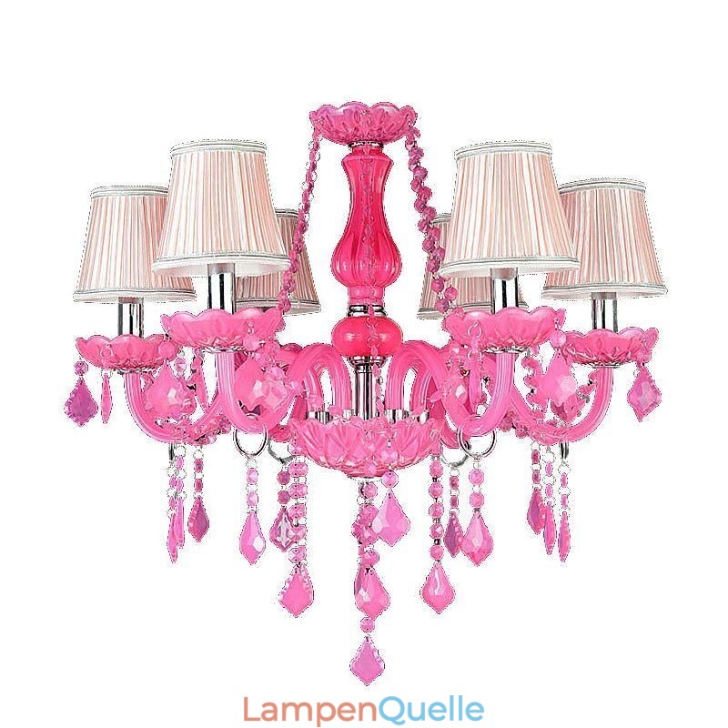 Europäischen Stil Kristall Kronleuchter Rosa Pendelleuchte Romantische