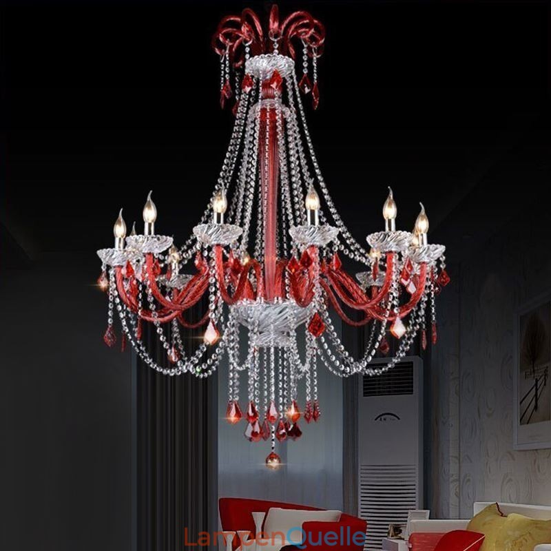 Europäischer Kristall-Kronleuchter, elegante Pendelleuchte
