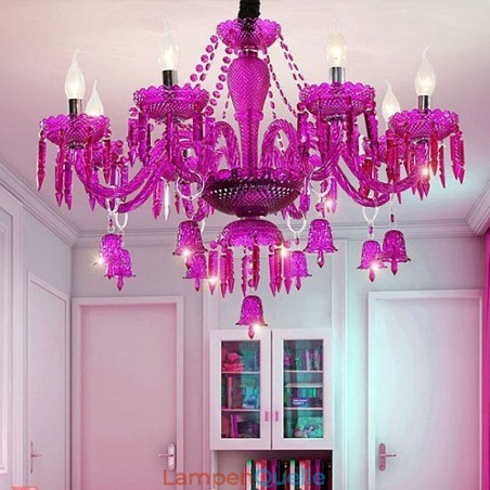 Europäischer Kristall-Kronleuchter Ringglocken Glas Pendelleuchte Europäischer Kristall-Kronleuchter Ringglocken Glas Pendelleuchte