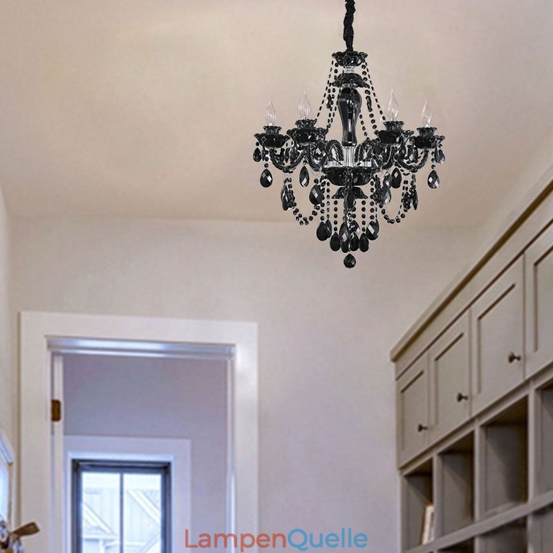 Luxus Kristall Kronleuchter Europäischen Schwarz 10 Lichter