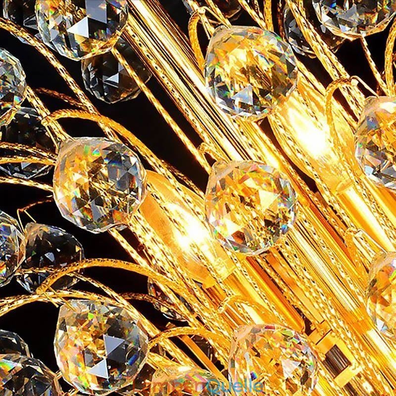 Eleganter Kristall-Empire-Kronleuchter, europäischer Luxus, lange Pendelleuchte