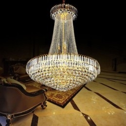 Elegante Kristall Kronleuchter Europäischen Pendelleuchte Lange Hängenden Kronleuchter Duplex Treppe