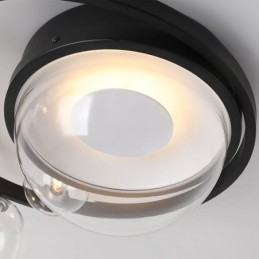 Unterputz-Deckenleuchte, modern, minimalistisch, dekorativ, aus Glas
