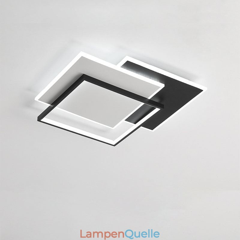 Minimalistische quadratische Deckenleuchte aus Acryl, 40–50 cm