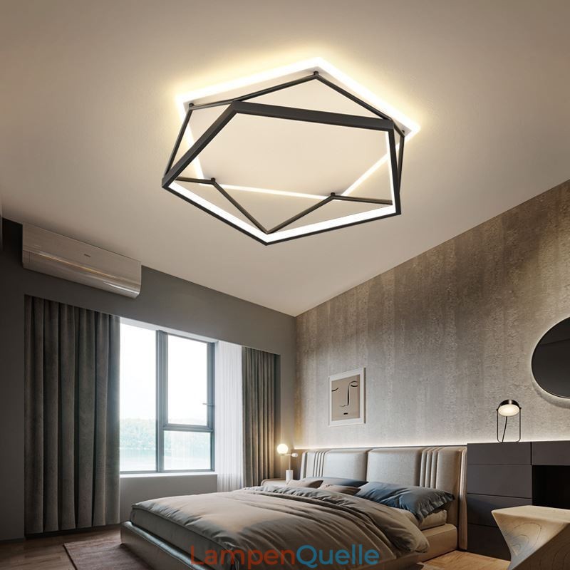 Hohle dreidimensionale Deckenleuchte zur Unterputzmontage, 55 cm