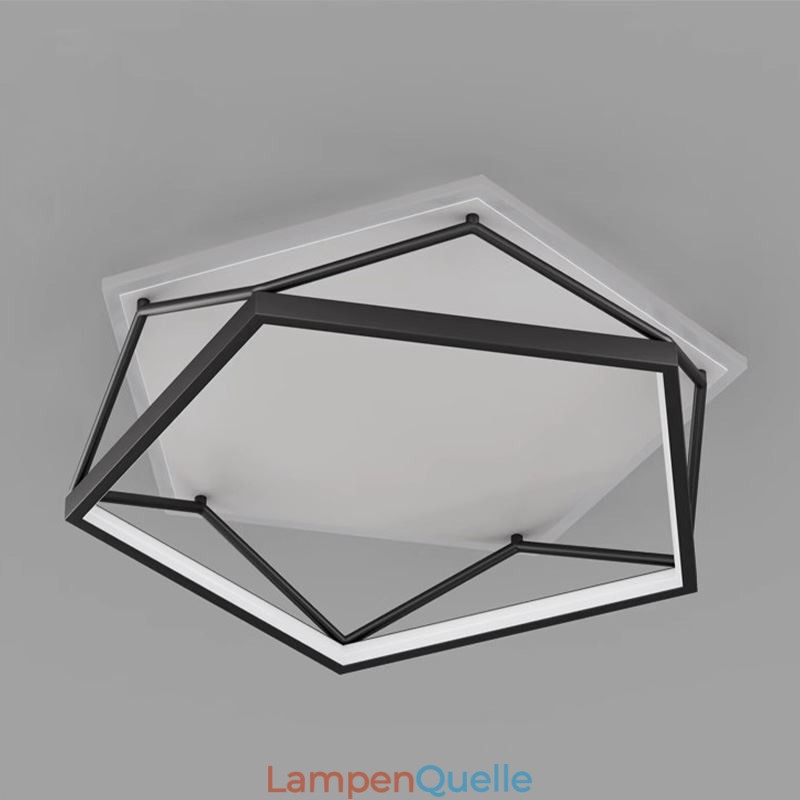 Hohle dreidimensionale Deckenleuchte zur Unterputzmontage, 55 cm