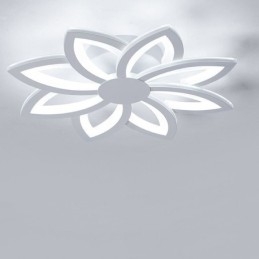 Deckenleuchte mit auffälliger Acrylblume, 55 cm