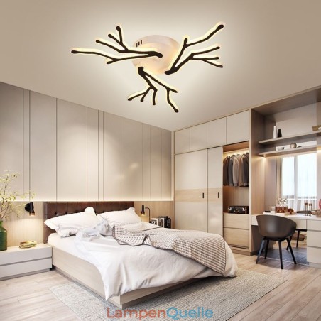 Deckenleuchte mit Acrylzweigen zur flächenbündigen Montage Deckenleuchte mit Acrylzweigen zur flächenbündigen Montage