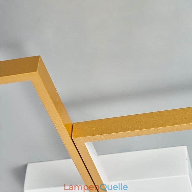 Geometrische quadratische Deckenleuchte mit Mosaik-Motiv