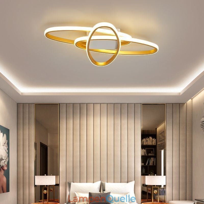 Minimalistische Deckenleuchte mit Planeten-Surround-Design