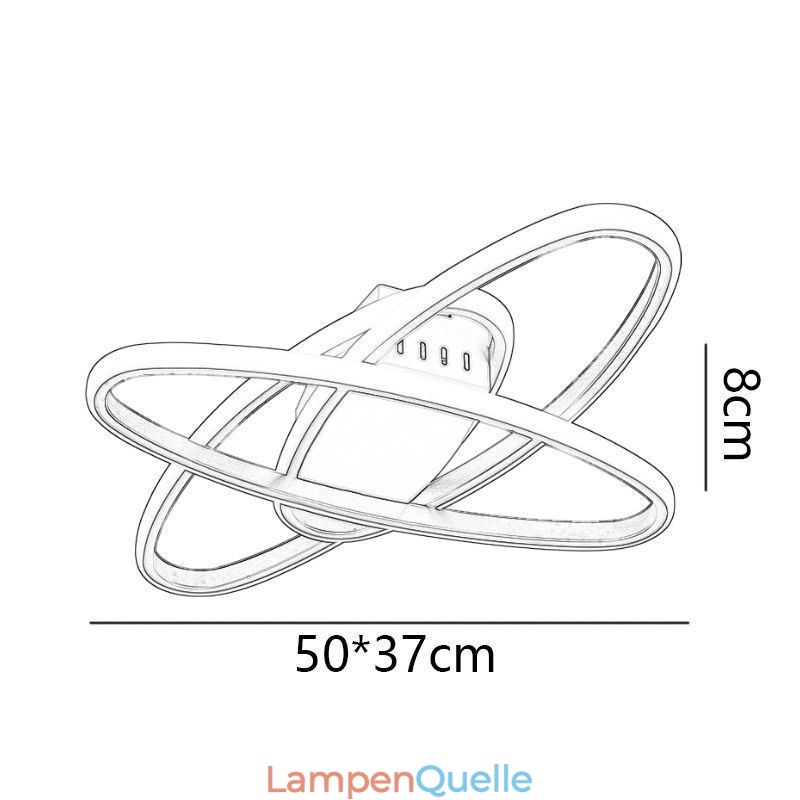 Minimalistische Deckenleuchte mit Planeten-Surround-Design