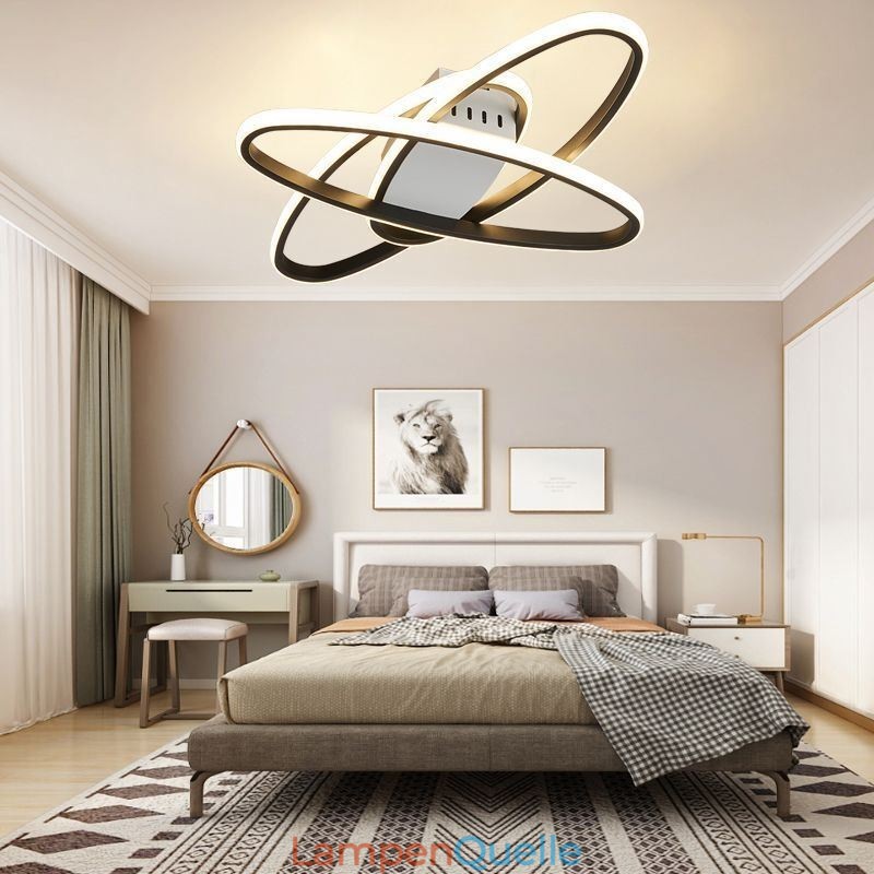 Minimalistische Deckenleuchte mit Planeten-Surround-Design