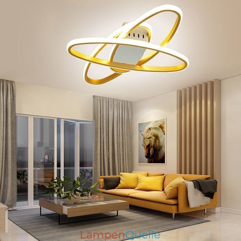 Minimalistische Deckenleuchte mit Planeten-Surround-Design