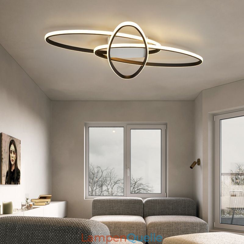 Minimalistische Deckenleuchte mit Planeten-Surround-Design