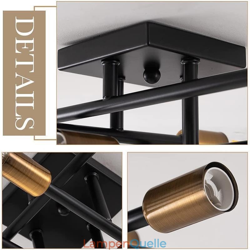 Dekorative Deckenleuchte im Country-Retro-Stil im amerikanischen Industriestil