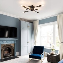 Dekorative Deckenleuchte im Country-Retro-Stil im amerikanischen Industriestil