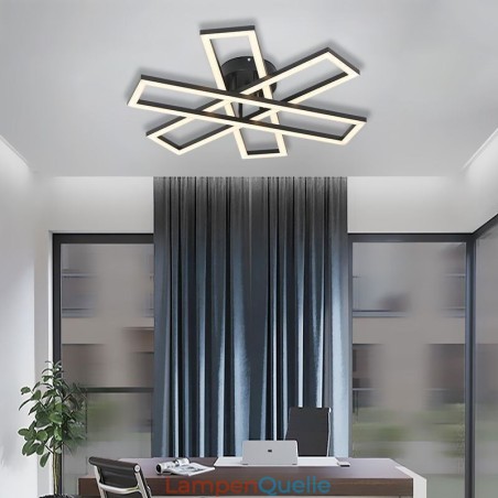 Minimalistische Deckenleuchte mit Windmühlenmotiv aus Aluminium Minimalistische Deckenleuchte mit Windmühlenmotiv aus Aluminium