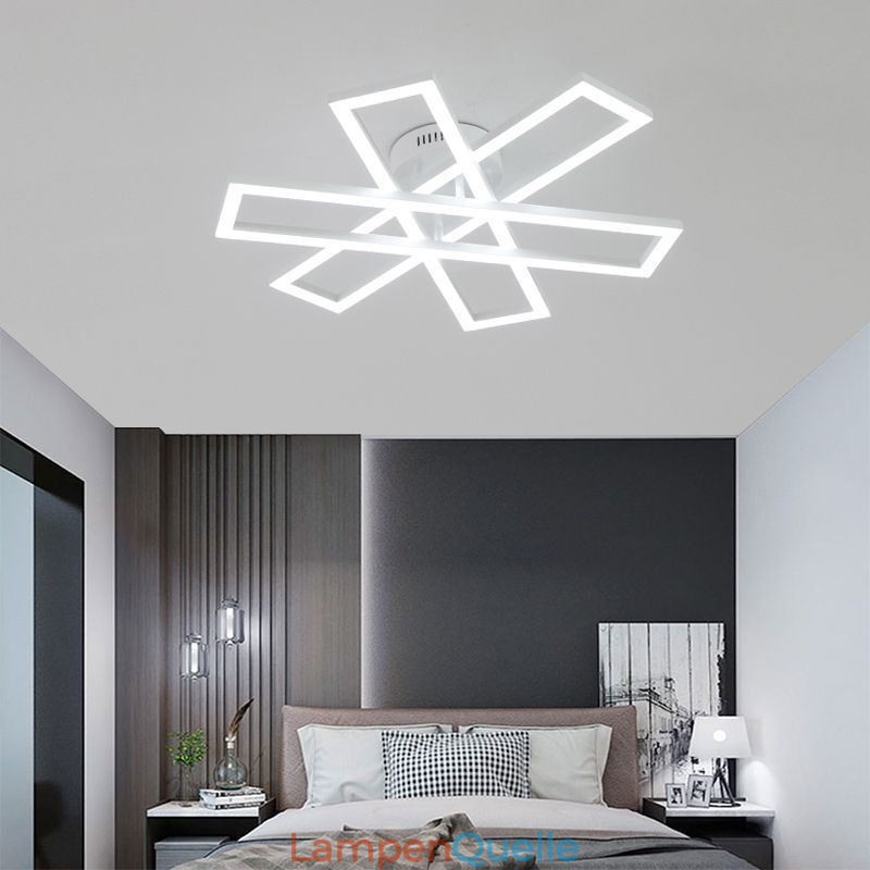 Minimalistische Deckenleuchte mit Windmühlenmotiv aus Aluminium